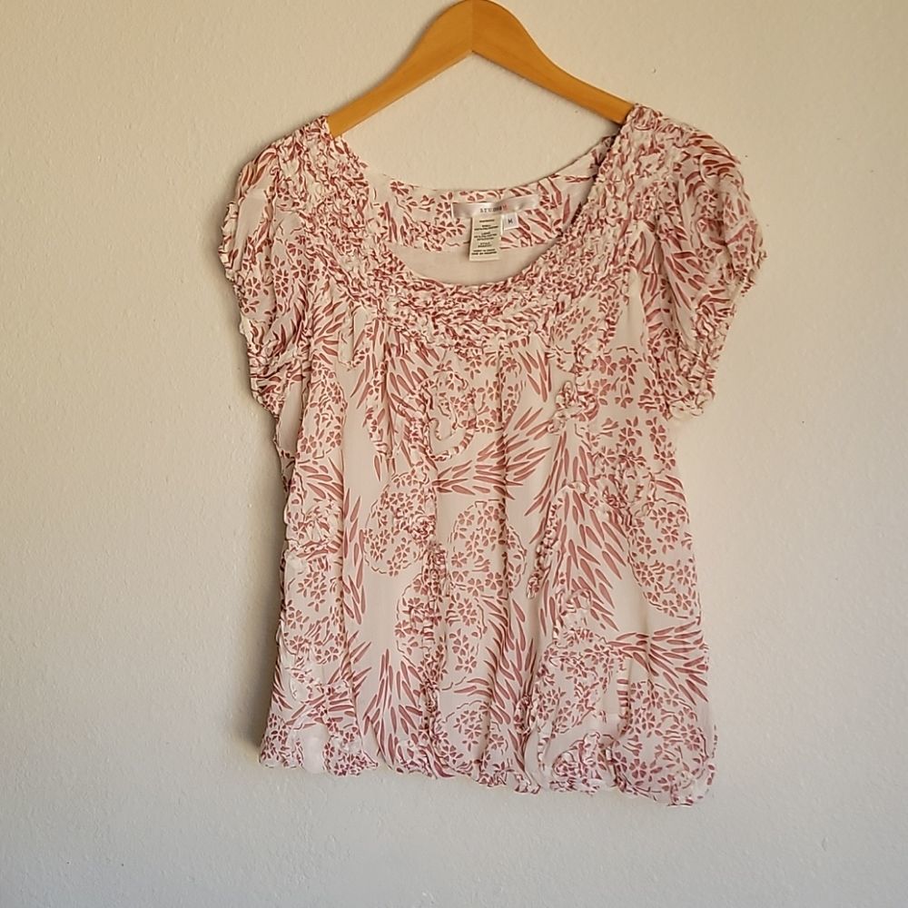 STUDIO round neck blouse size M